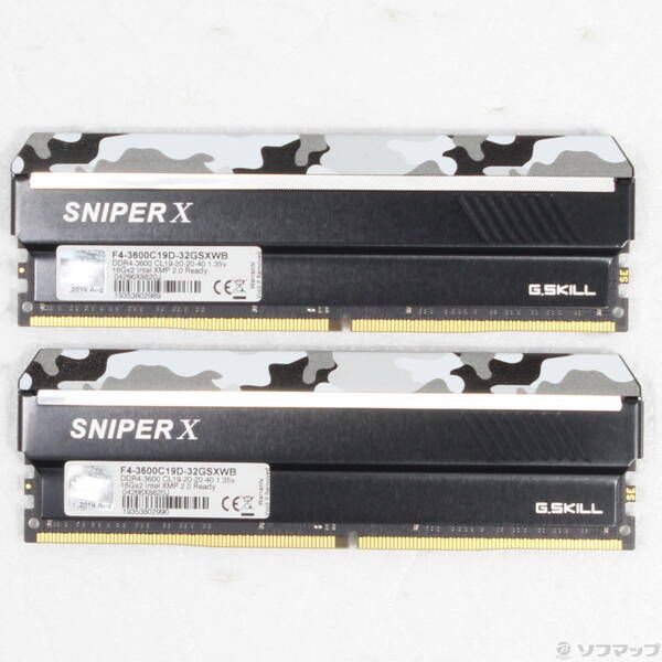 中古品〕 F4-3600C19D-32GSXWB 32GB 16GB×2枚組【344】 - メルカリ