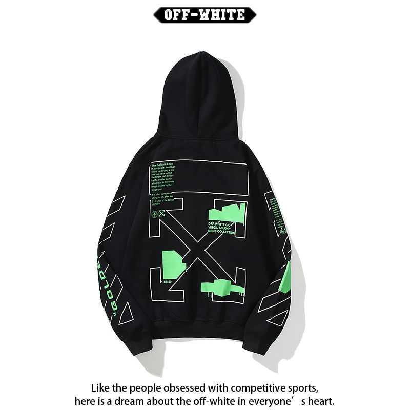 OFF-WHITE オフホワイト 秋冬長袖スウェット 男女兼用 新作 2色可選 