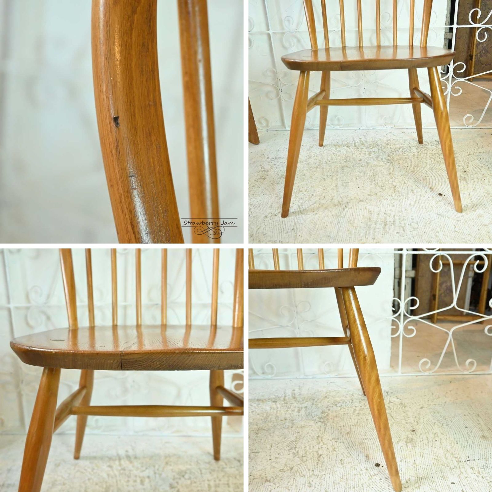 L3705-296-2 英国ヴィンテージ ERCOL アーコールチェア フープバック