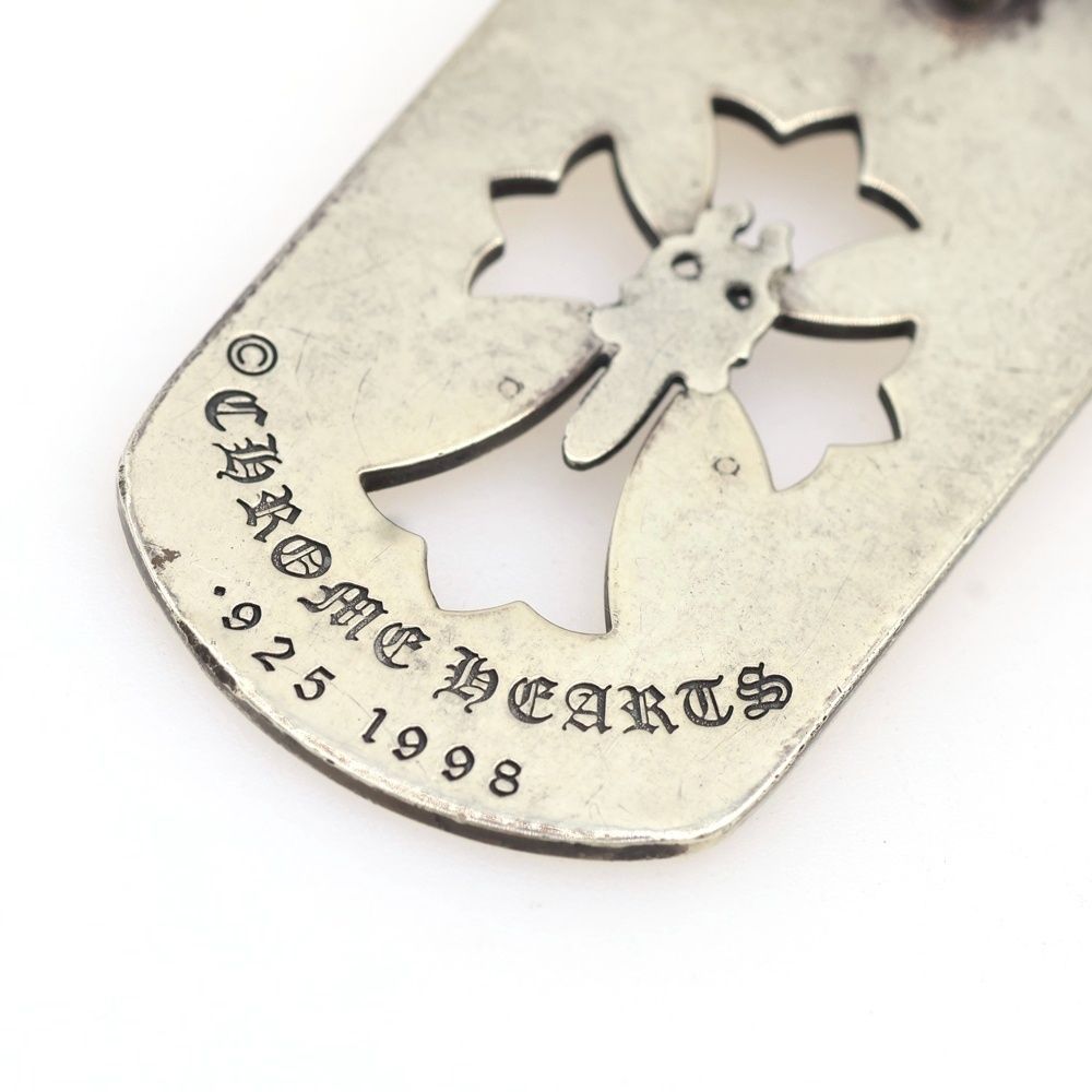  CHROME HEARTS クロムハーツ DT TNY CO CRS DAGGER ロサンゼルス タイニーカットアウトクロスダガードッグタグ チャーム ペンダントトップ シルバー その他 アクセサリー