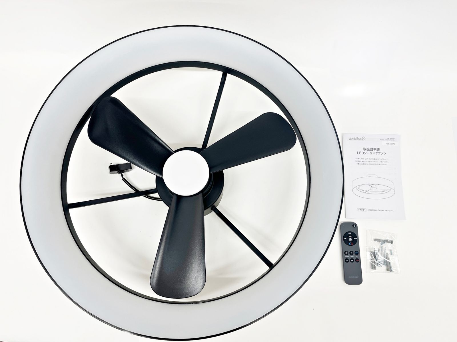 artika Austin LED シーリングファン FAN-AUR-C4BL 製 アルティカ 照明 R2504-116