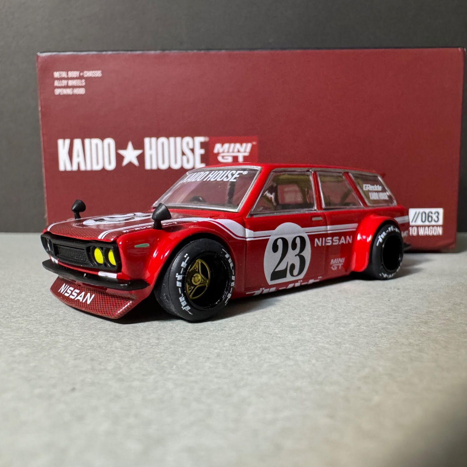1/64街道ハウス KAIDO HOUSE ダットサン 510初期もの3台セット Amazon | Kaido House x Mini GT 1/64 ダットサン 510 Street