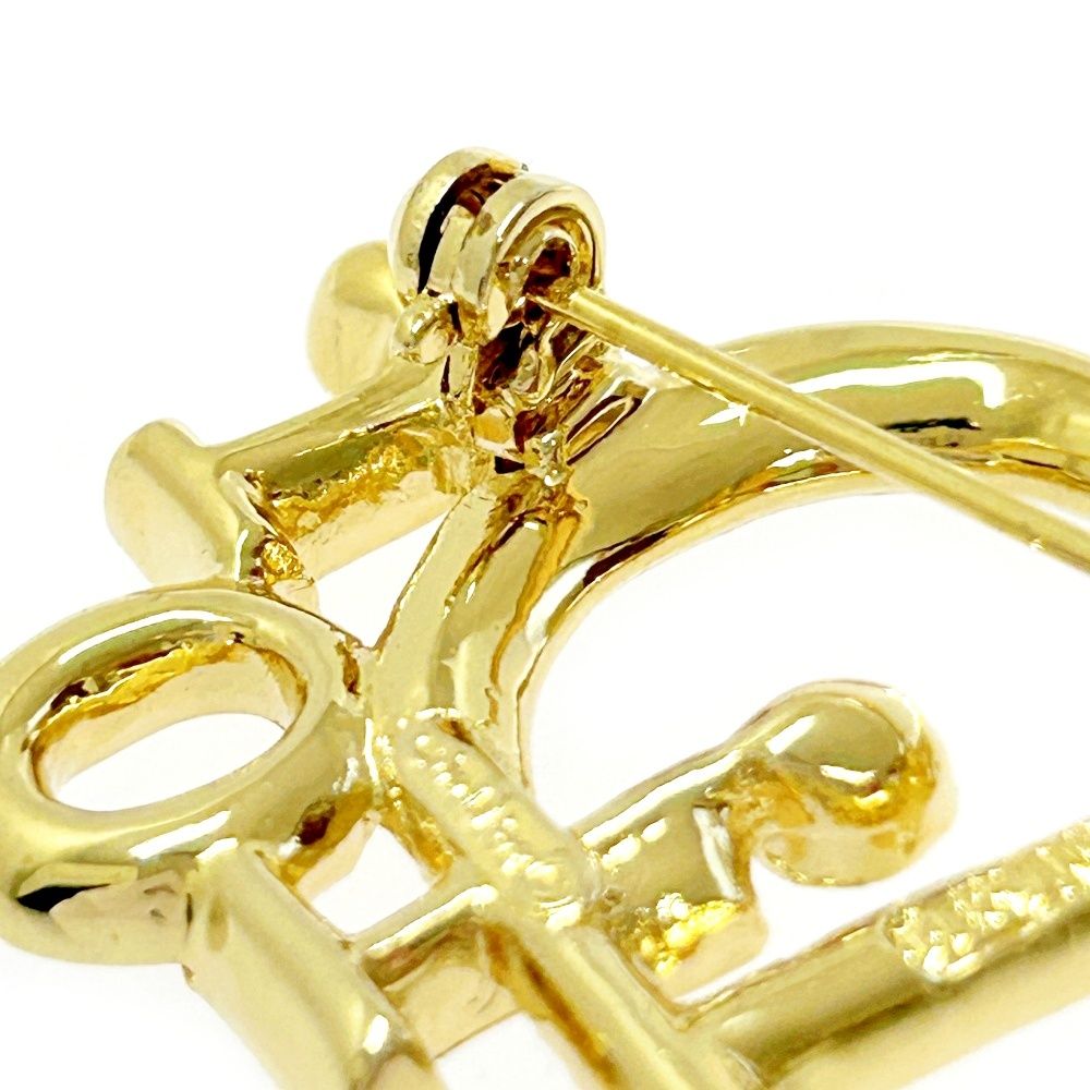 ディオールブローチ 中古】Christian Dior クリスチャンディオール GP ライン