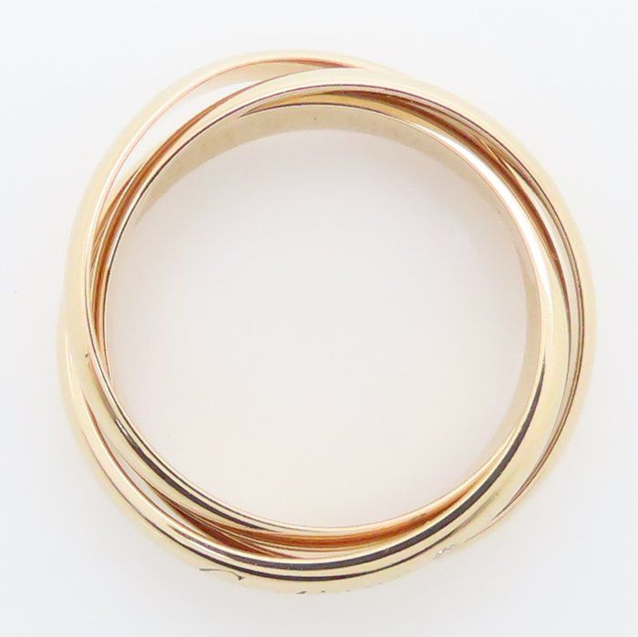 CARTIER カルティエ トリニティ リング 指輪 1Pダイヤモンド #51 11号  