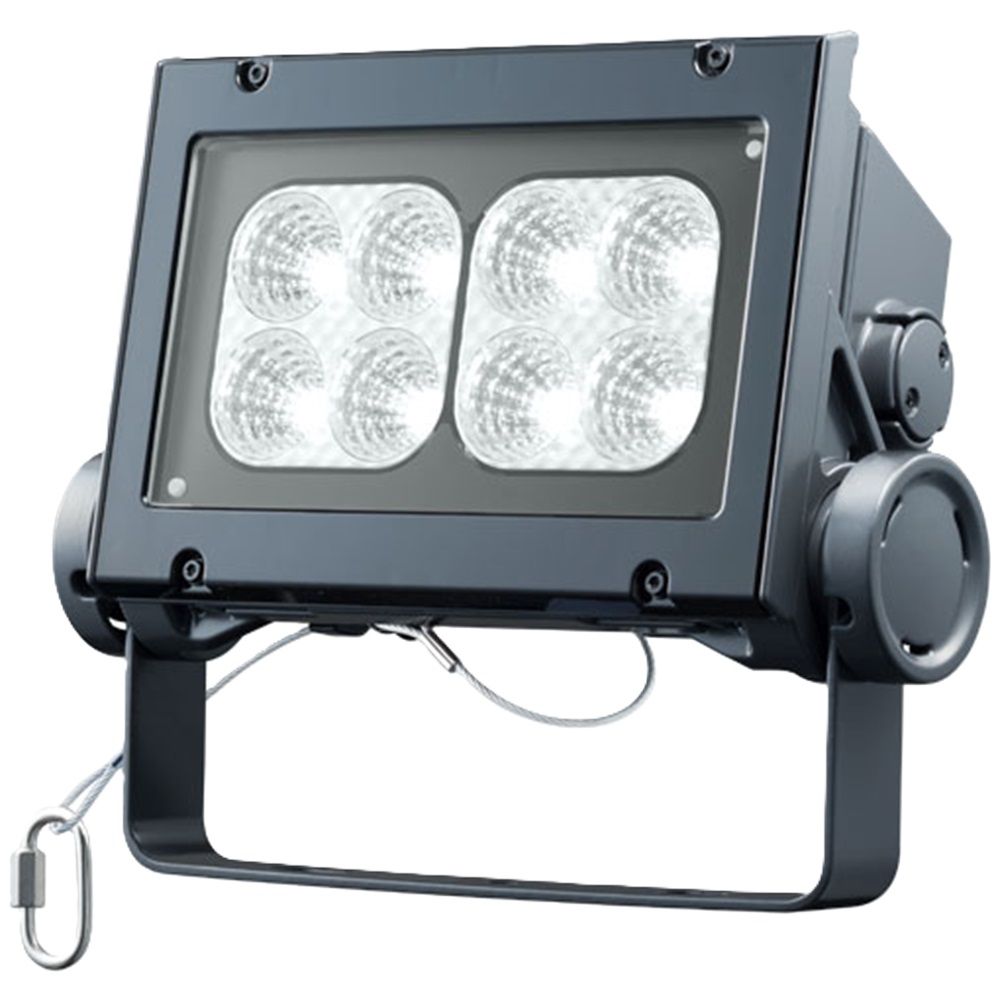 LED投光器 屋外・屋内用 耐塩仕様 中角 5000K 電源内蔵 ダークグレイ  