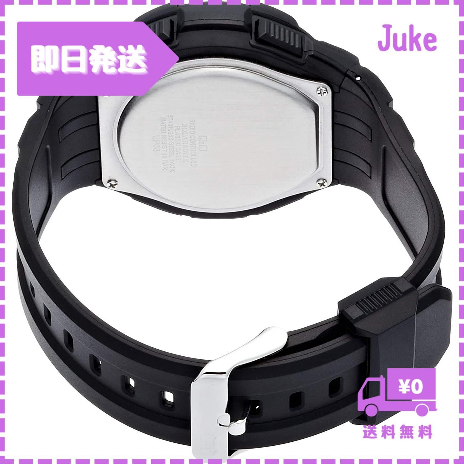 即納シチズン Qu0026Q 腕時計 アナログ 電波 ソーラー 防水 日付 ウレタンベルト MD06-305 メンズ ブラック - メルカリ