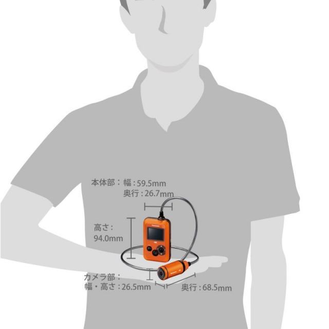 パナソニック ウェアラブルカメラ オレンジ HX-A100-D(中古品) 中古「未使用品」パナソニック ウェアラブルカメラ オレンジ HX-A100
