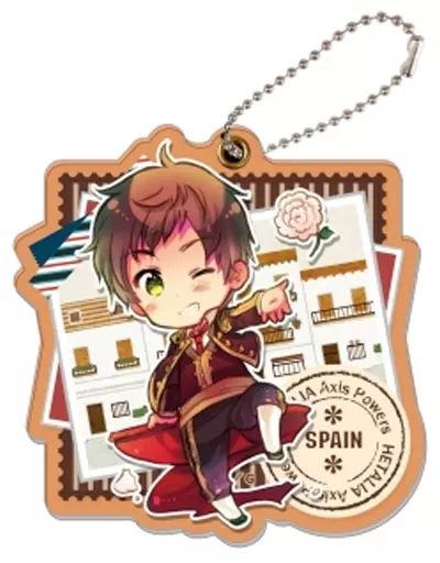 キーホルダー マスコット キャラクター スペイン ヘタリア Axis Powers トレーディングスライドキーホルダー