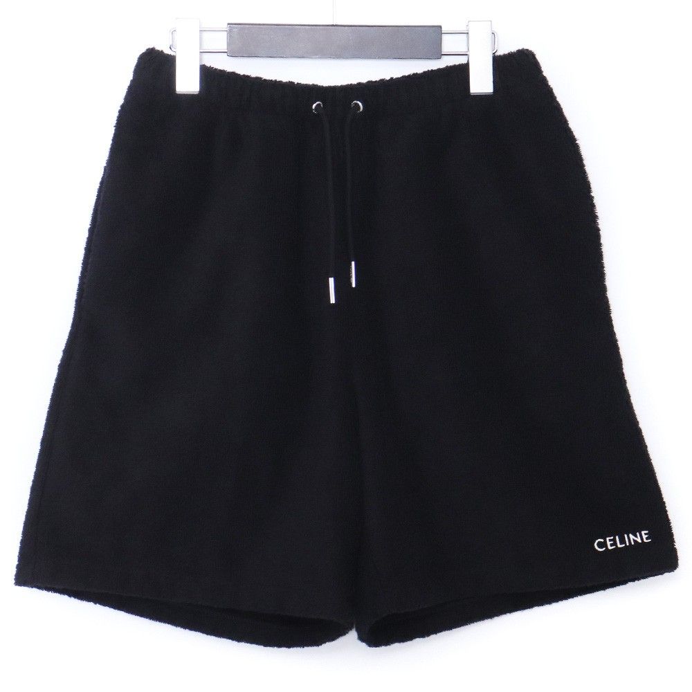 CELINE ショートパンツ テリーコットン XSサイズ ブラック CELINE ショートパンツ テリーコットン XSサイズ ブラック