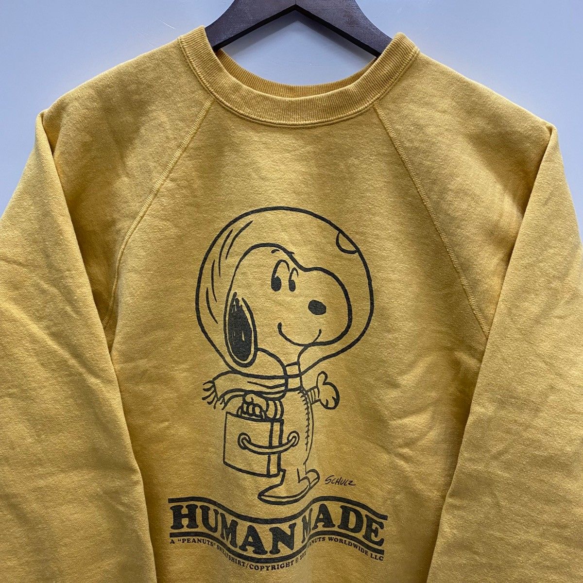 ヒューマンメイド HUMAN MADE PEANUTS Sweatshirt スウェット 黄色 S