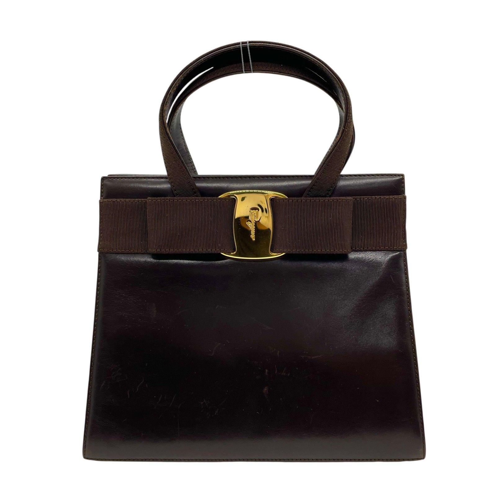 美品 Salvatore Ferragamo サルヴァトーレフェラガモ ヴァラ
