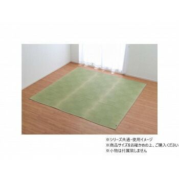 純国産 い草 上敷き カーペット 格子柄 本間6畳 約286×382cm 1080230011402