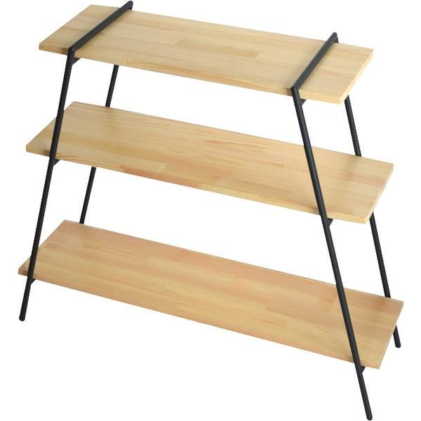 アイアン風3段ラック ブルックリン インダストリアル アイアン風3段