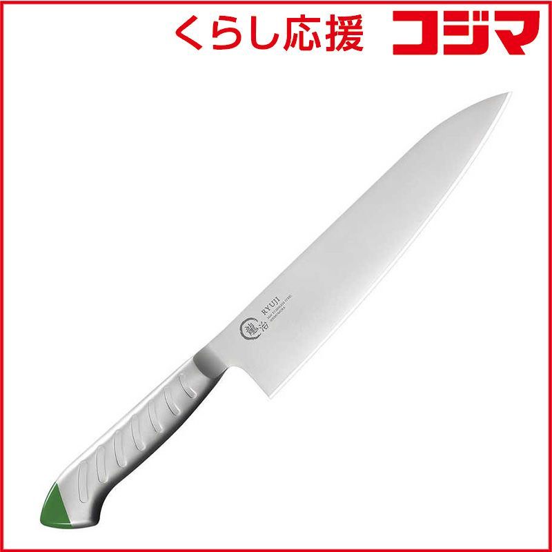【 新品 未開封 】 カンダ 龍治 ステンカラー 牛刀 270mm 緑 RYS-16G 131731 未使用 送料無料