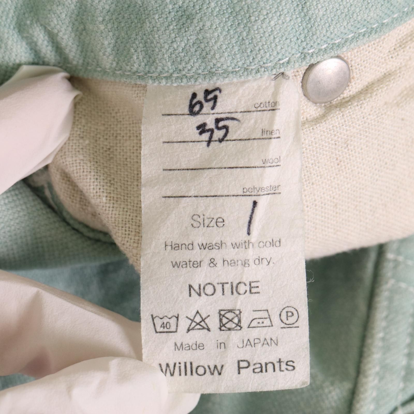 Willow Pants - ペインターパンツ コットンリネン size 00 Willow Pants(ウィローパンツ) ダブルニー コットン リネン
