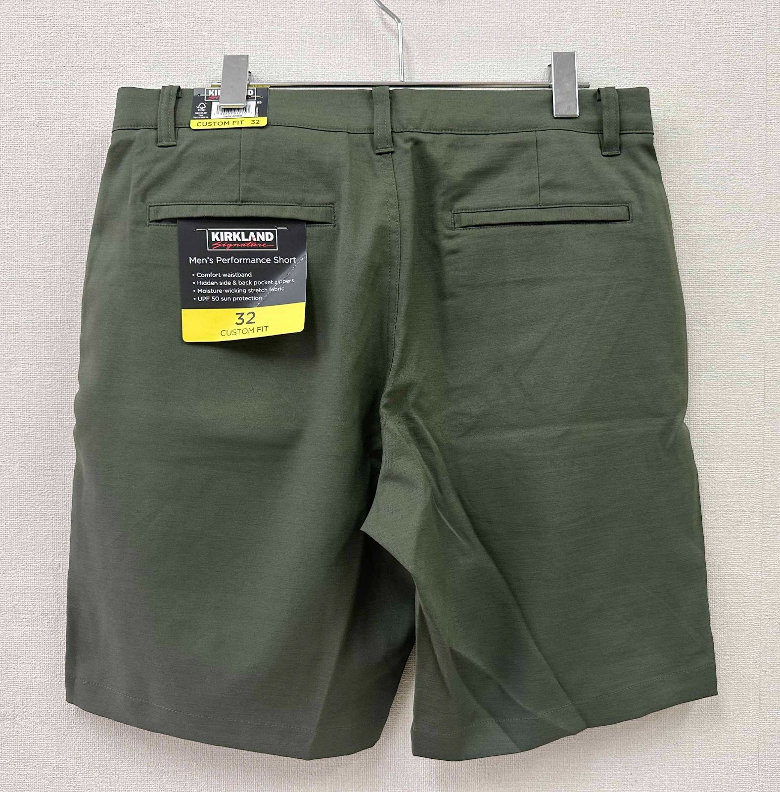 ジマーマン Zimmer mann 花柄リネンショートパンツ ベージュ 新品 W32 81cm ☆ コストコ カークランドシグネチャー メンズ