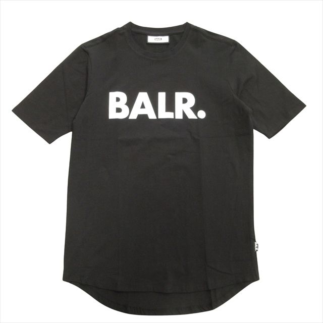 美品 ボーラー BALR. ロゴ プリント Tシャツ カットソー M 黒 ブラック メンズ