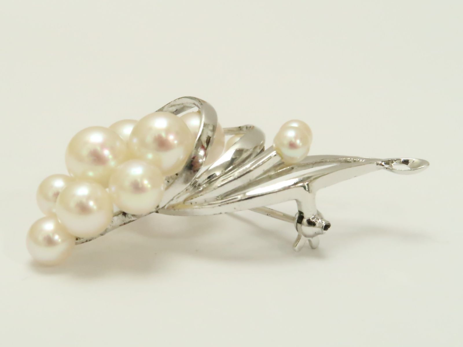 MIKIMOTO ミキモトK18/SVベビーパール ブローチ ペンダント7.1g MIKIMOTO - ミキモト ブローチ ベビーパール 真珠 3.7mm/4.0mm