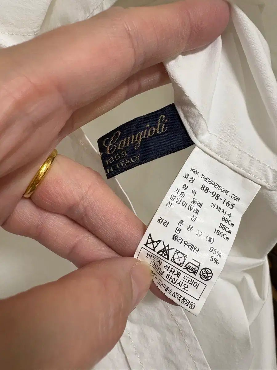 CASHMERE ロング丈シャツ