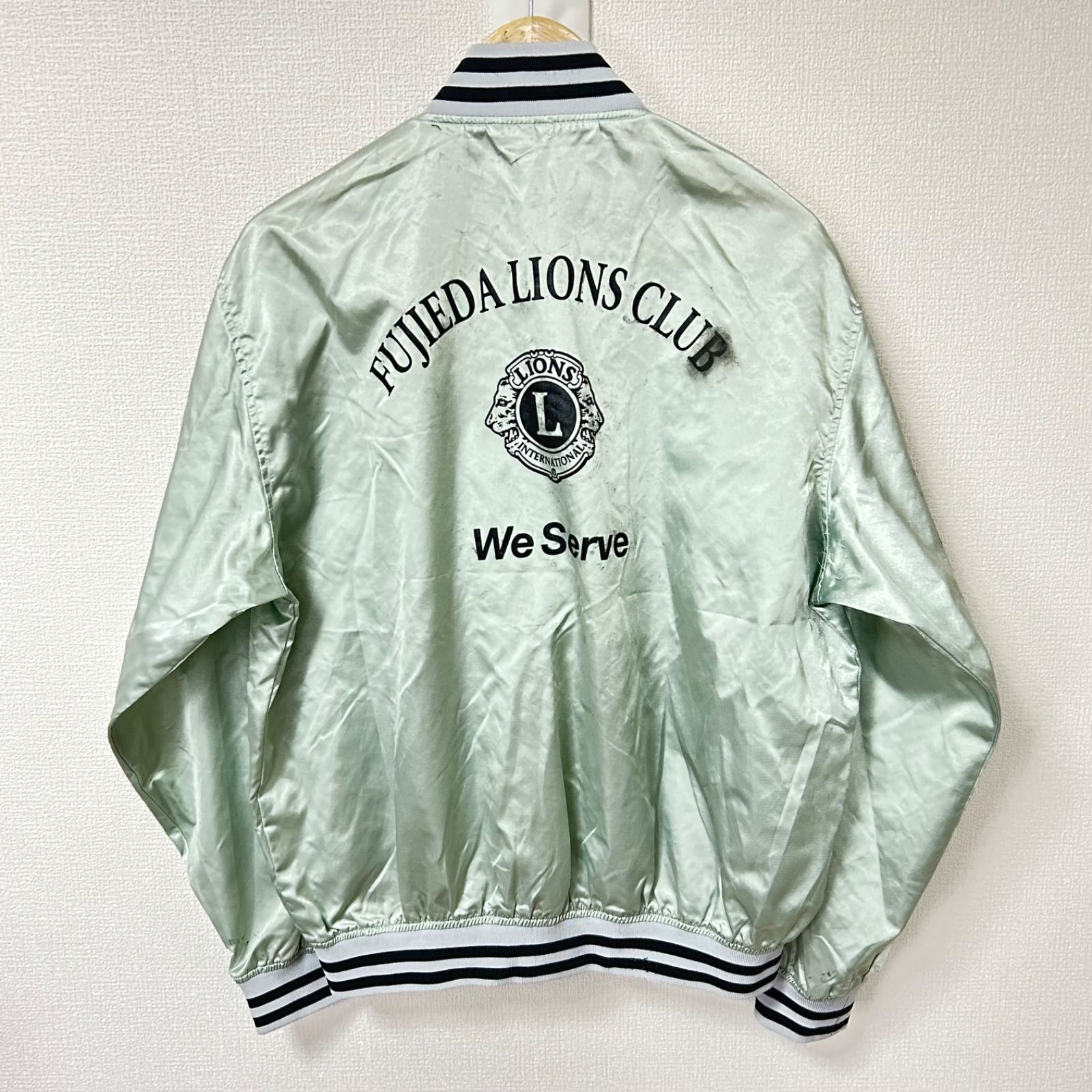 ま*ん様 【レア】ライオンズ　スタジャン　プルゾン w^)b LIONS INTERNATIONAL ライオンズクラブ スカジャン