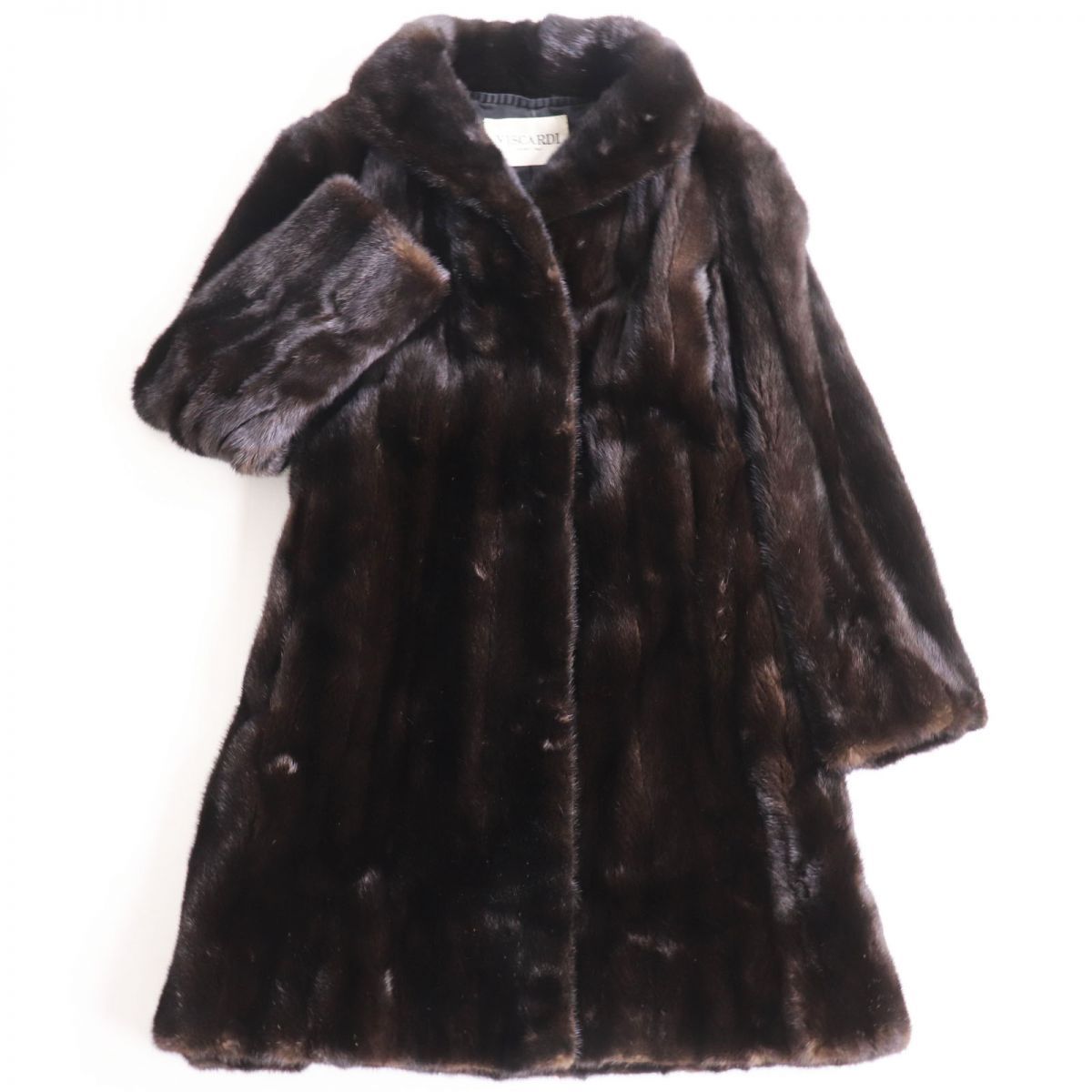 極美品 VISCARDI ビスカルディ ミンク ロングコート 毛皮 ブラウン 美品 VISCARDI ビスカルディ 毛皮 ミンク ブラウン ファーコート