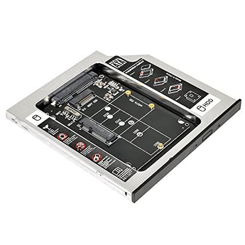 ブラックCD-ROMからMSATA+NGFF。 NFHK MSATA NGFF B/M-Key SSD - Slimline SATA 13ピン キャディケース 9.5mm ユニバーサル ノートパソコン CD/-ROM 光学ベイ用