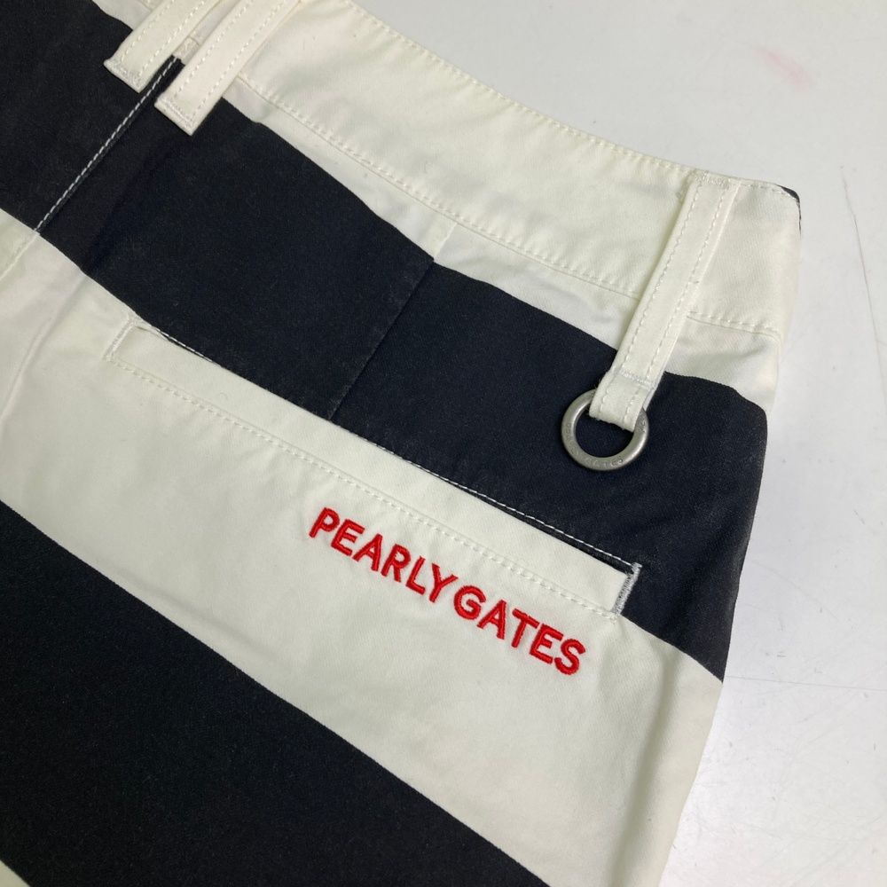 サイズ：00 PEARLY GATES パーリーゲイツ 30周年 スカート ボーダー柄