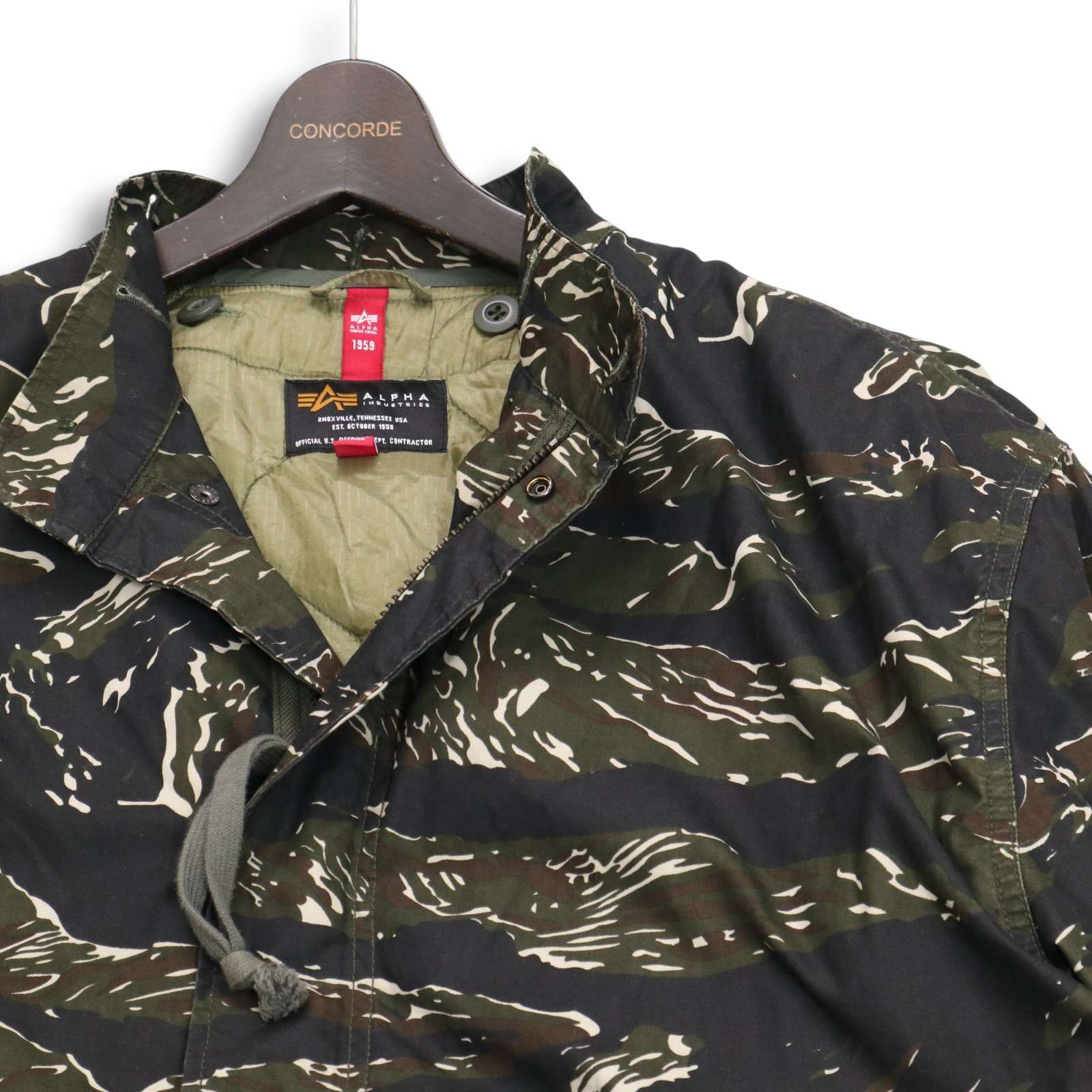 ALPHA INDUSTRIES アルファ 秋冬 中綿ライナー☆ タイガーカモ柄 M-65 
