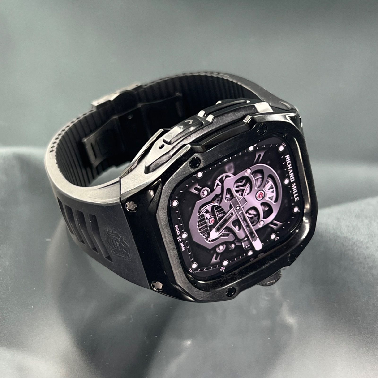 49mm ブラック ステンレス ケースアップルウォッチ ウルトラ