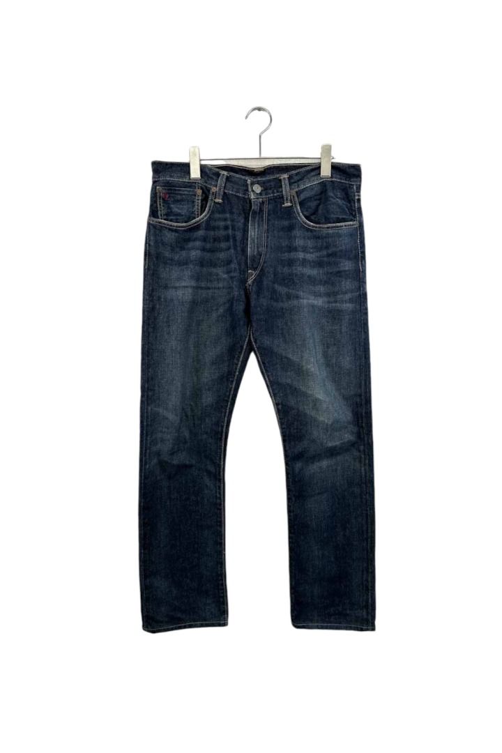80'~90's    Polo Ralph Lauren ポロラルフローレン デニムパンツ 無地 ネイビー系     メンズ サイズ W32 L30 ヴィンテージ 6 単