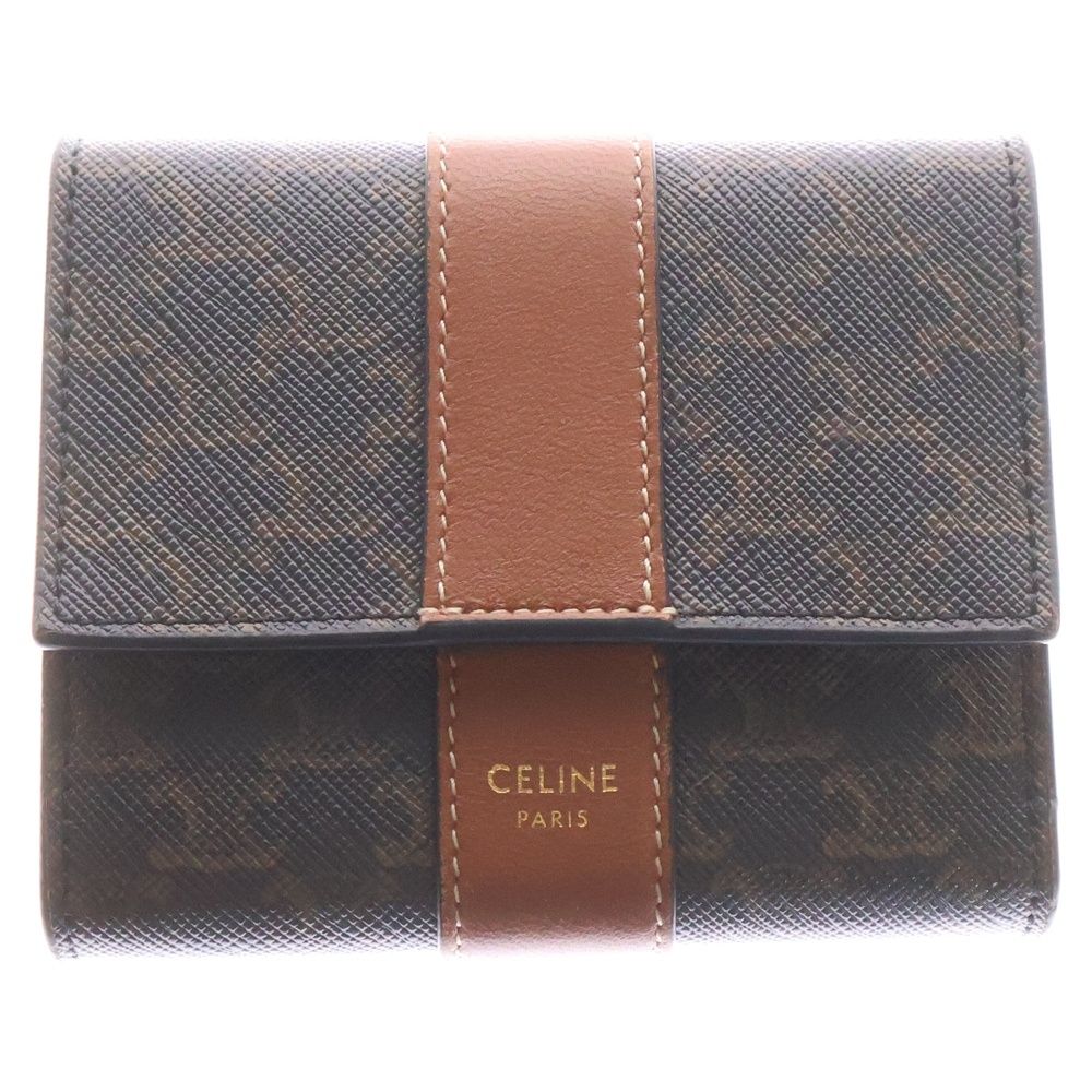 CELINE (セリーヌ) トリオンフ フォールデッド コンパクトウォレット  