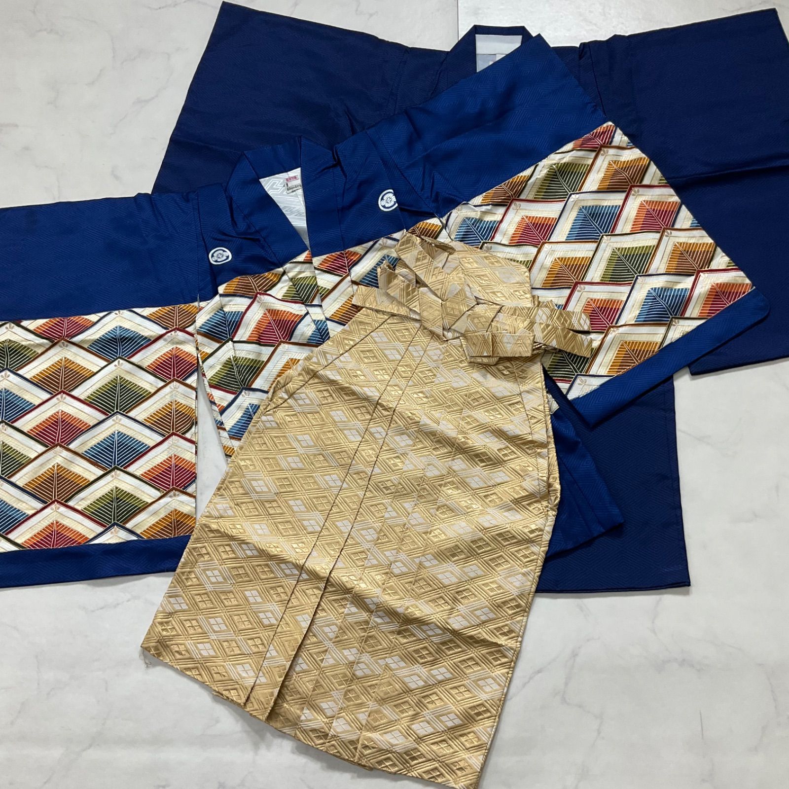 七才女児、正絹着物，長襦袢仕立て上り 　未使用品 七才女児 着物，長襦袢仕立て上り 未使用品 000000028265-02-l