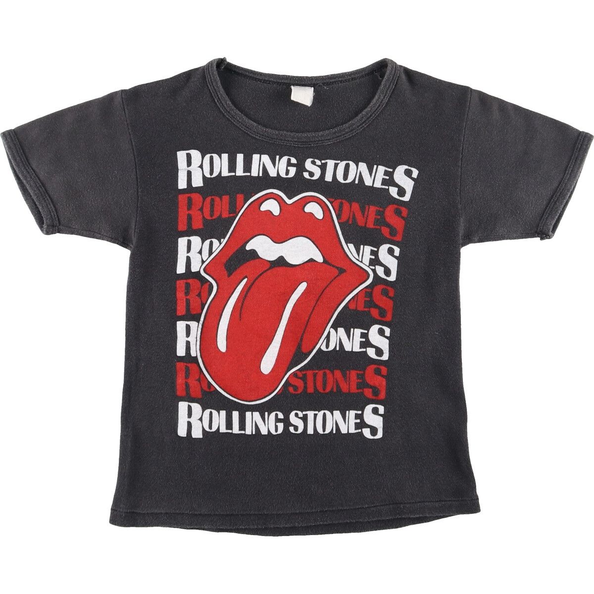 ザ・ローリング・ストーンズ/The Rolling Stones 両面プリント バンド Tシャツ 半袖 サイズ：M　ブラック 新品