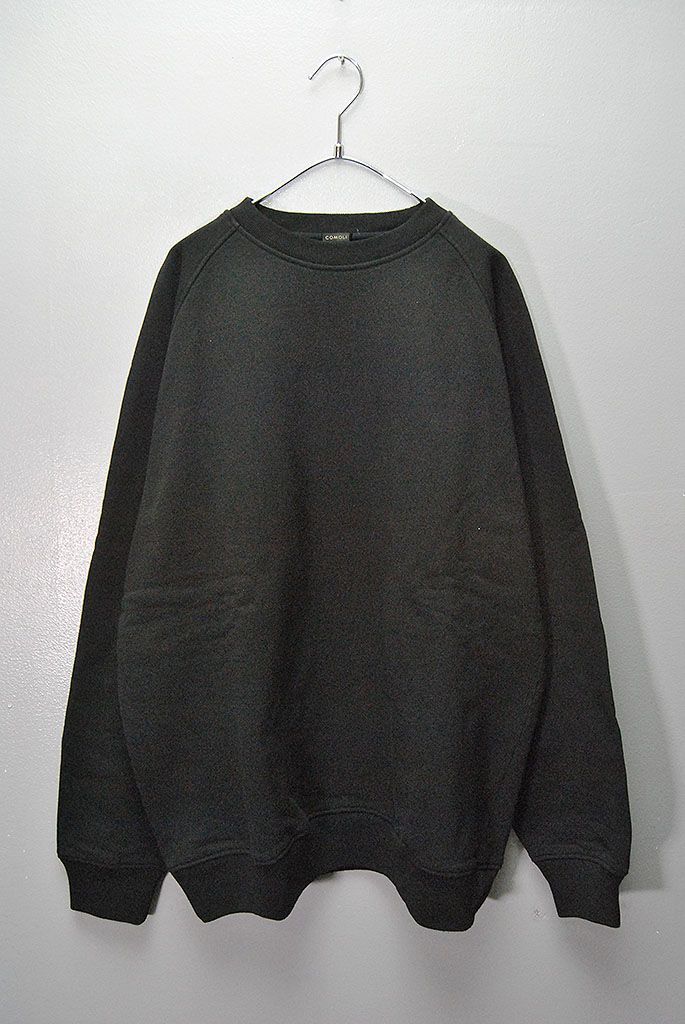 COMOLI コットン裏毛 クルーネック コモリ 24AW ブラック 4