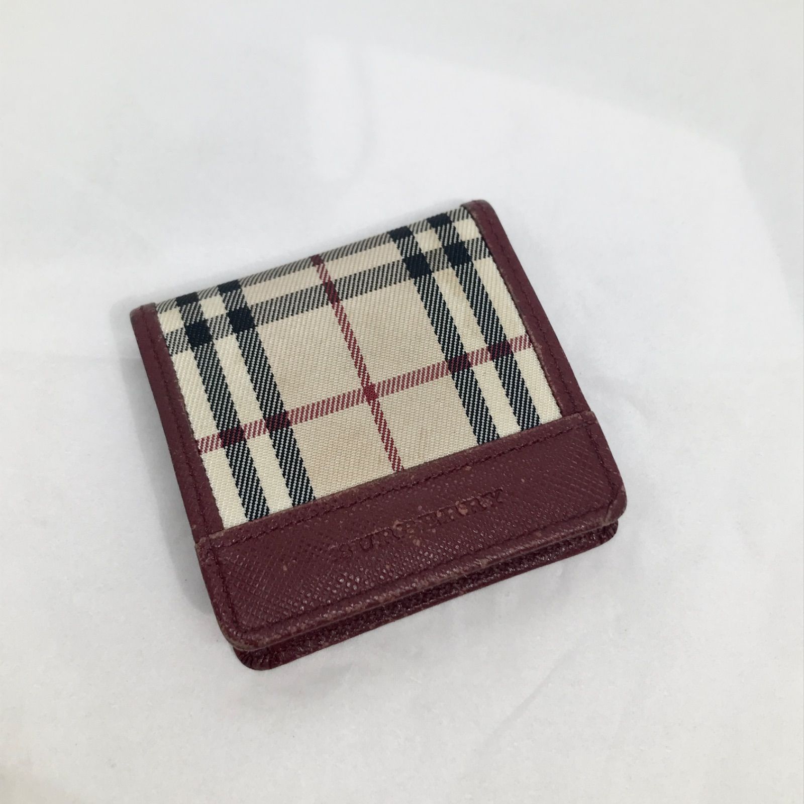 未使用　BURBERRY バーバリー チェック ケース 小銭入れ 関税負担なし☆Burberry バーバリーチェック コインカードケース