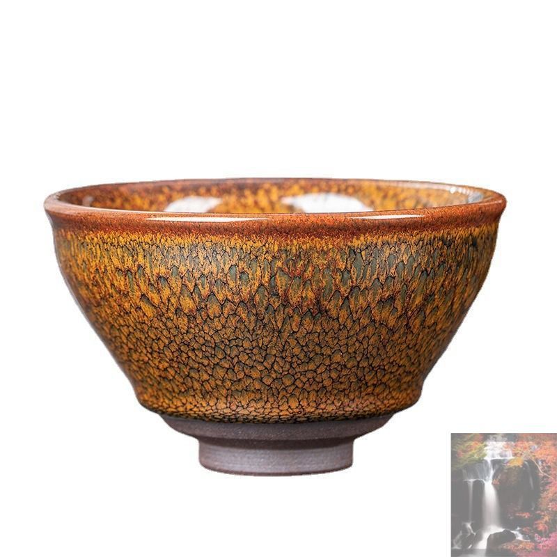 茶道具　団扇茶碗 茶道具 数茶碗（かずちゃわん） 数茶碗 黄瀬戸 赤絵 5客 加藤寛山