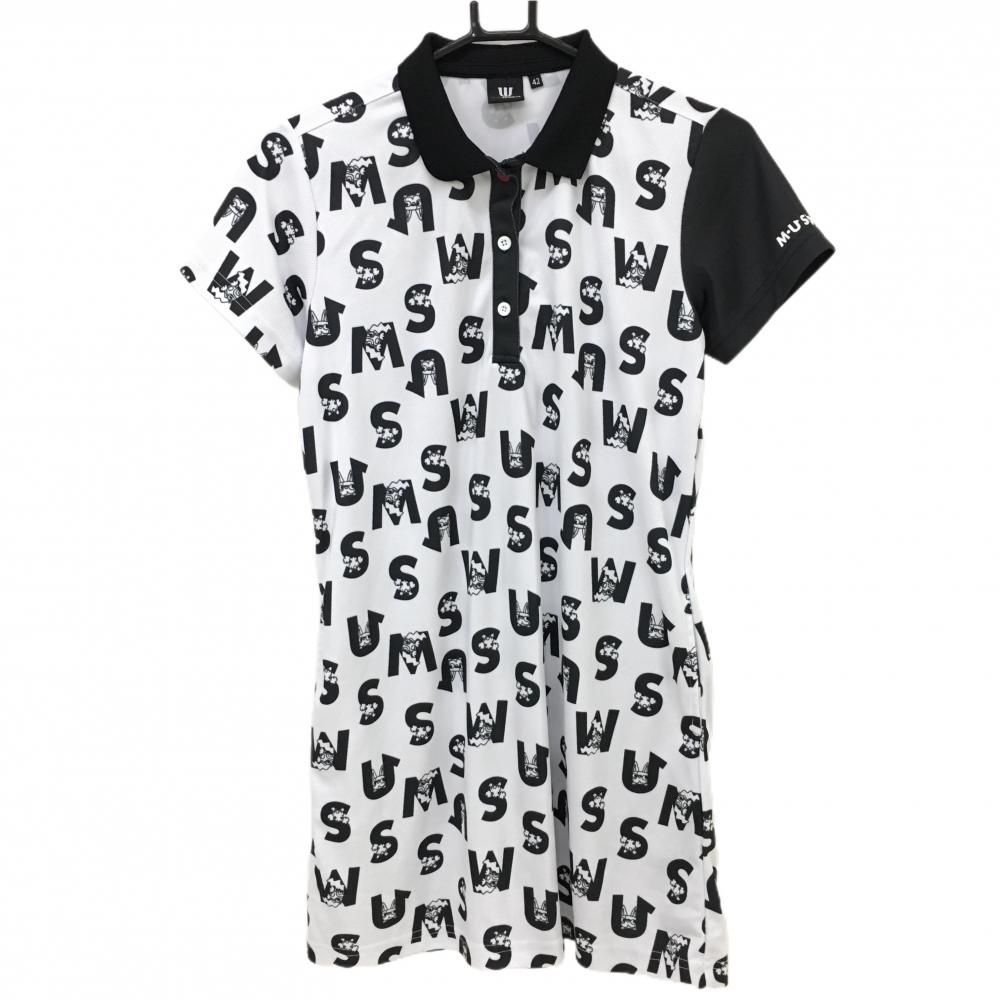 M・U SPORTS ロゴプリント ポロワンピース 42 レディース ワンピース