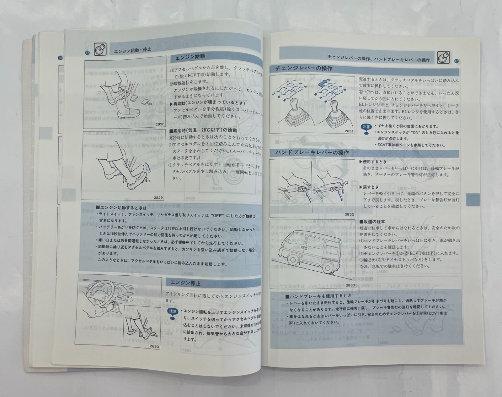 5代目 サンバー 660 KS3/KS4/KV3/KV4型 取扱説明書／1990年6月(平成2年