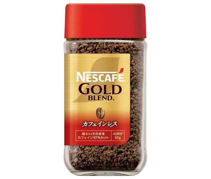 ネスレ日本 ネスカフェ ゴールドブレンド カフェインレス 80g瓶×24本入× 2ケース ｜ 無糖 珈琲 インスタント