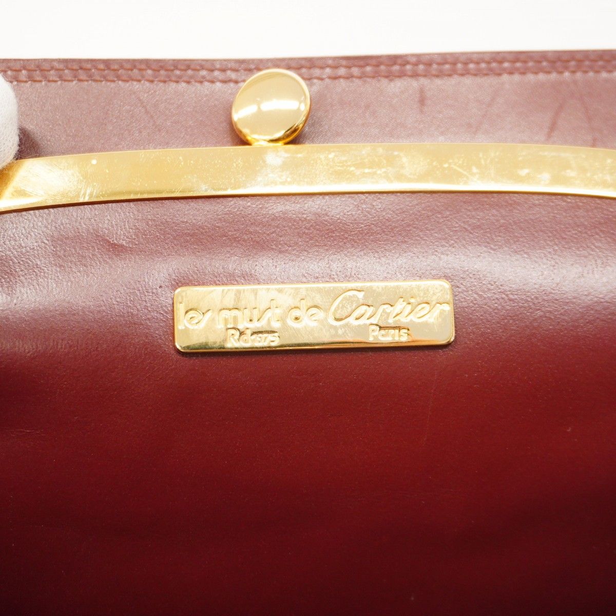 Cartier カルティエ ハンドバッグ ゴールド金具 レザー Cartier - 【5gd4982-h】カルティエ ショルダーバッグ マスト