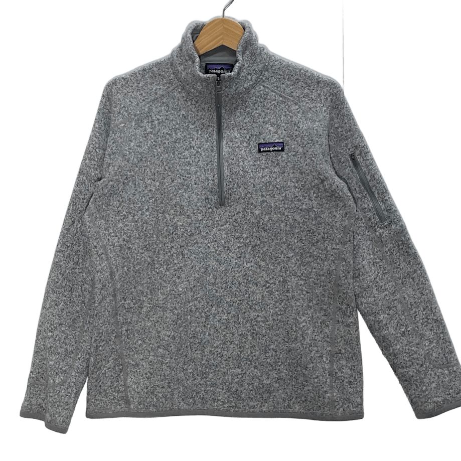 パタゴニア Patagonia メンズ・ベター・セーター 刺繍入り M グレー patagonia パタゴニア ベターセーター ハーフジップ アウトドア