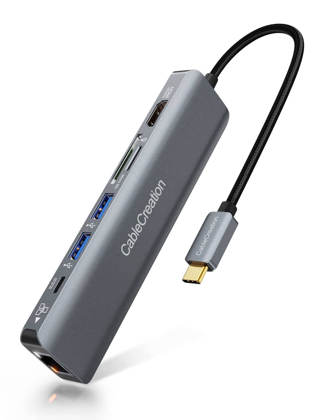 新着商品 Max iPhone15Pro iPhone15 USBハブ MacBook USBハブ SD搭載 Pro SD-Micro USB3.0 MacBook PD 100W Air LAN 1Gbps iPad HDMI 4K 60Hz Pro C
