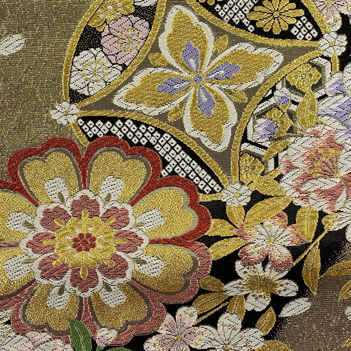 専用美品 振袖 深緑 百合 金彩加工 身丈161cm 成人式 結婚式 正絹 高級 振袖 コシノヒロコ 落款 成人式 美品 金糸刺繍 金彩加工