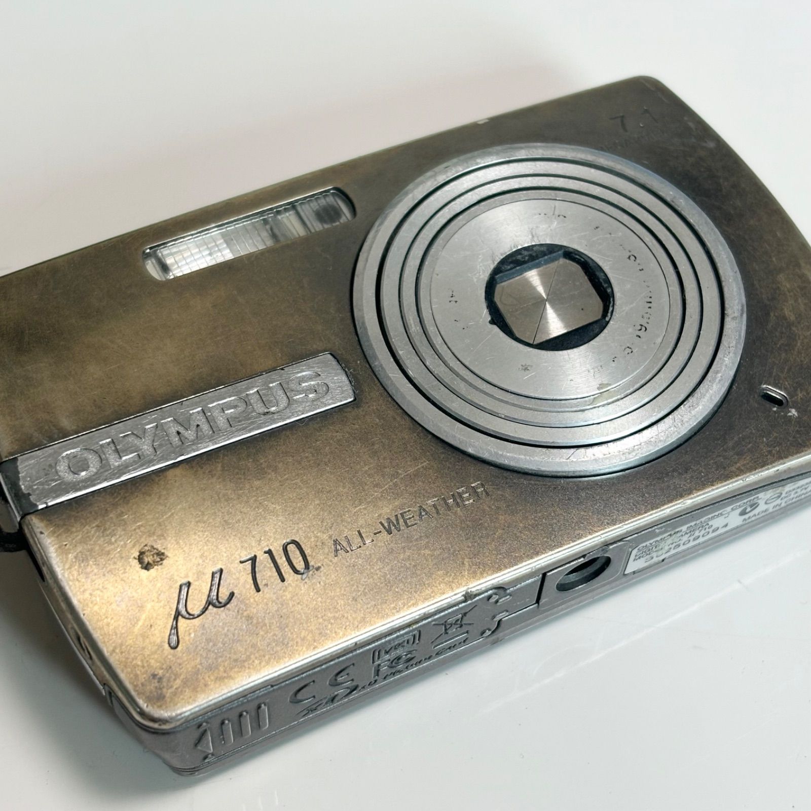 スマホ転送OK】OLYMPUS まわそ μ-710 ブルー コンパクトデジタル