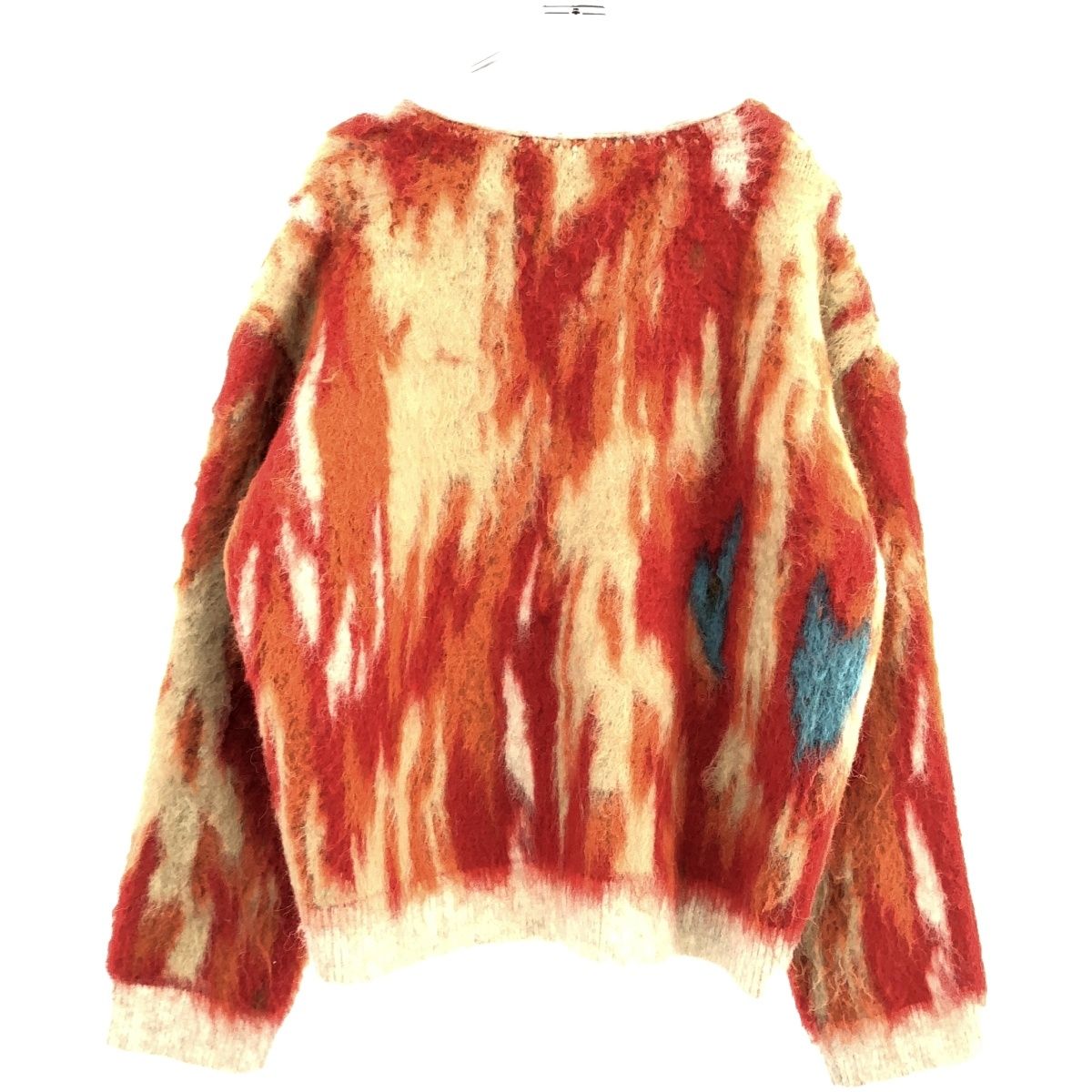 NO MAINTENANCE ノーメンテナンス Red Still Shag Cardigan アクリル 