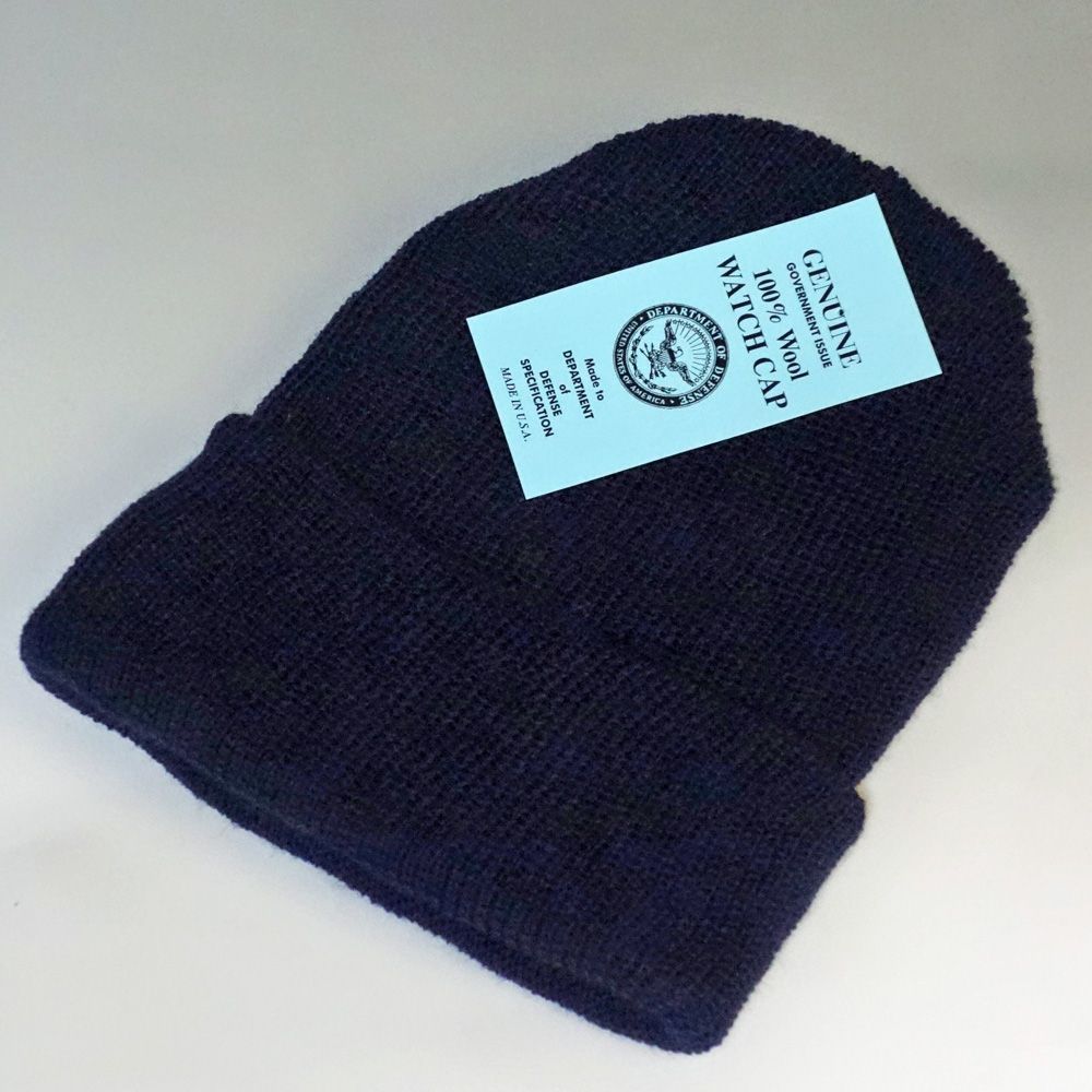 Watch cap ミリタリー ニット帽 新品 アメリカ製 米軍官給品 ウール