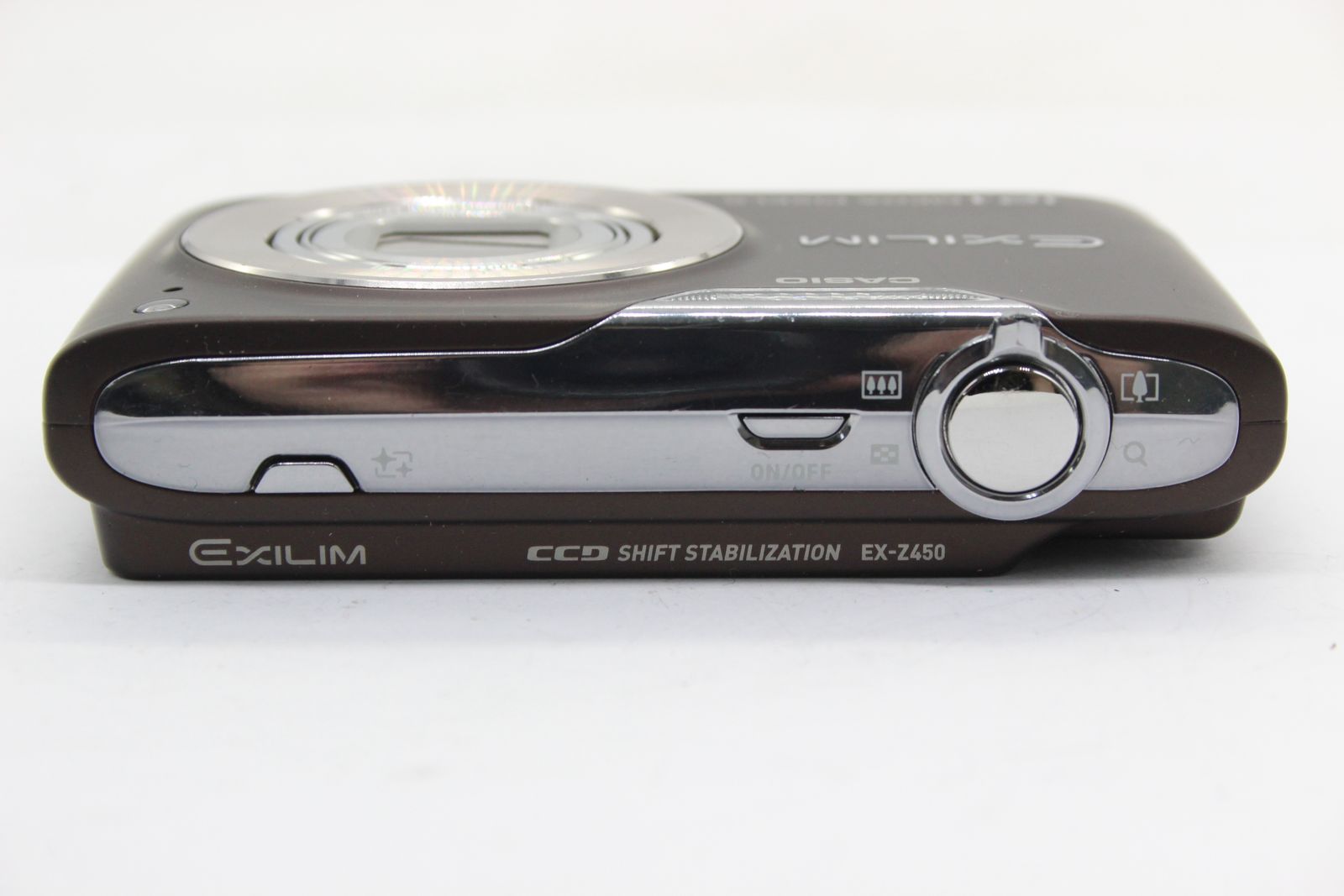 返品保証】 カシオ Casio Exilim EX-Z450 ブラウン 28mm Wide 4x 