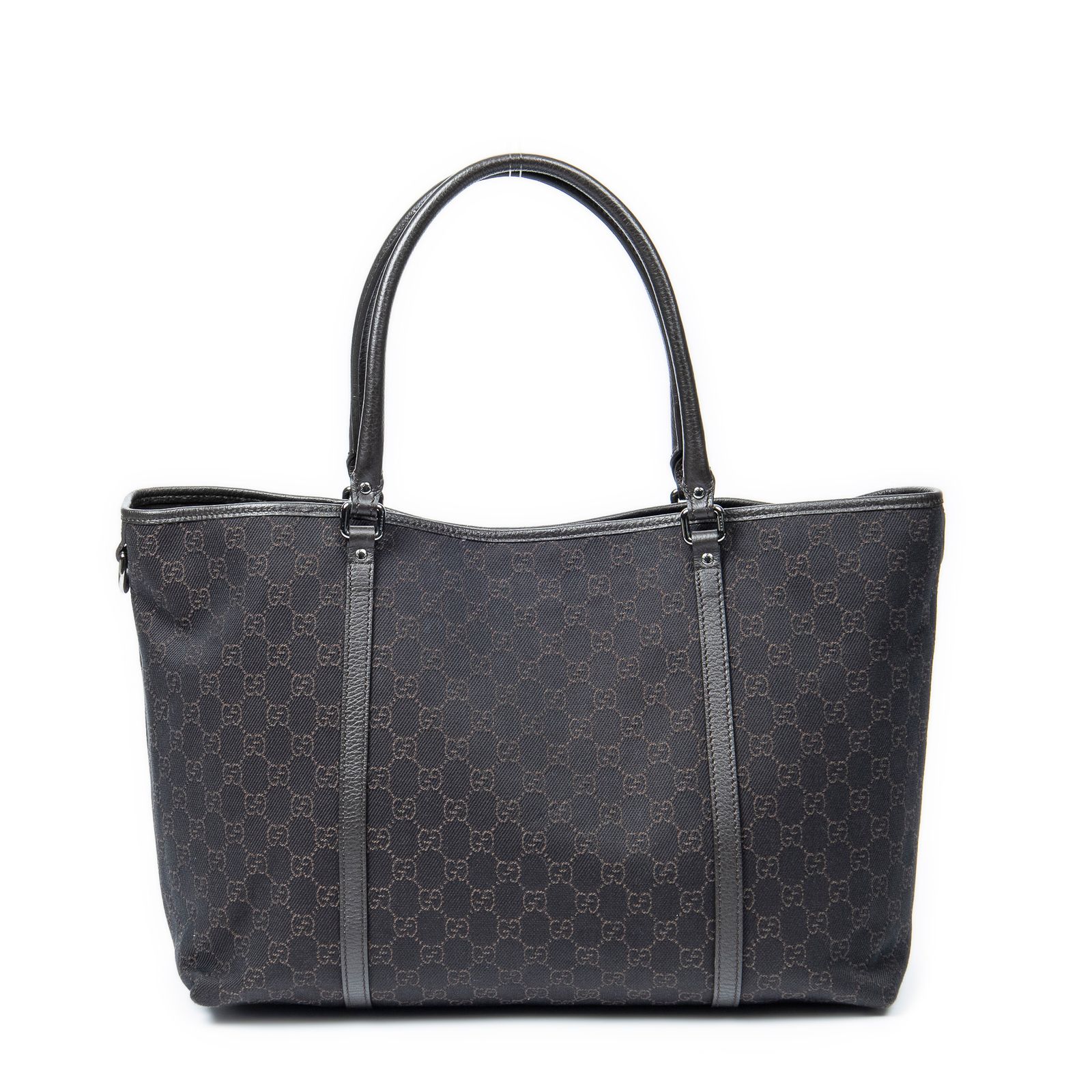 GUCCI グッチ大ジョイトート茶色GGデニムキャンバスA