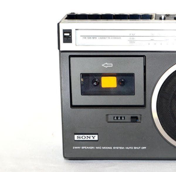 動作美品☆ SONY CF-1980 IIカセット動作 ラジオ受信OK ラジカセ