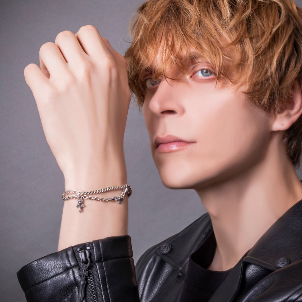 クロスミックスTバーダブルブレスレット